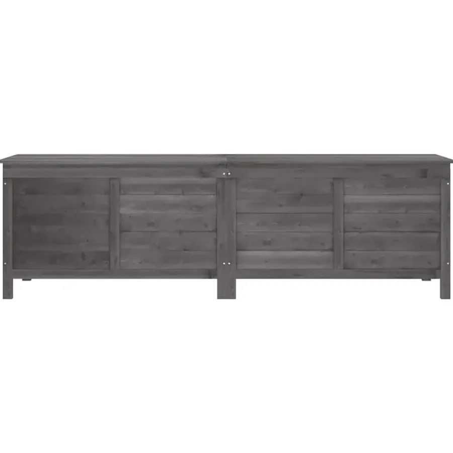 Kussenboxen-vidaXL - Tuinbox - Antraciet - Bewerkt hout