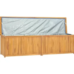 vidaXL - Tuinbox - Bruin - Teakhout - 200 x 50 x 55 cm