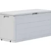 Kussenboxen-vidaXL - Tuinbox - Grijs - Kunststof