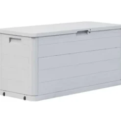 Kussenboxen-vidaXL - Tuinbox - Grijs - Kunststof