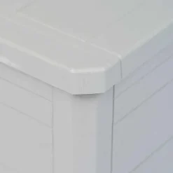Kussenboxen-vidaXL - Tuinbox - Grijs - Kunststof