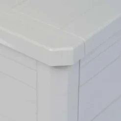 Kussenboxen-vidaXL - Tuinbox - Grijs - Kunststof