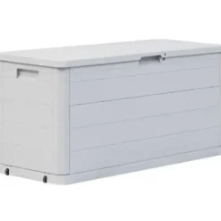Kussenboxen-vidaXL - Tuinbox - Grijs - Kunststof