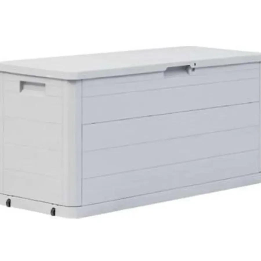 Kussenboxen-vidaXL - Tuinbox - Grijs - Kunststof