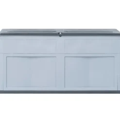 Kussenboxen-vidaXL - Tuinbox - Grijs - Kunststof
