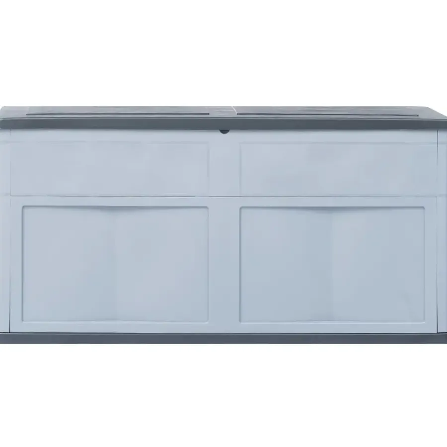 Kussenboxen-vidaXL - Tuinbox - Grijs - Kunststof