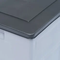 Kussenboxen-vidaXL - Tuinbox - Grijs - Kunststof
