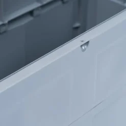 Kussenboxen-vidaXL - Tuinbox - Grijs - Kunststof