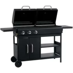 Barbecues En Accessoires-vidaXL - Tuingrill - Zwart - Staal