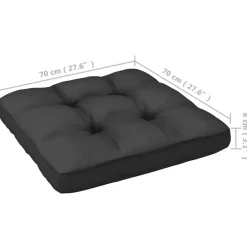 Loungeset Elementen-vidaXL - Tuinhoekbank - Grijs - Grenenhout - Met antracietkleurige kussens