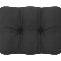 Loungeset Elementen-vidaXL - Tuinhoekbank - Grijs - Grenenhout - Met antracietkleurige kussens