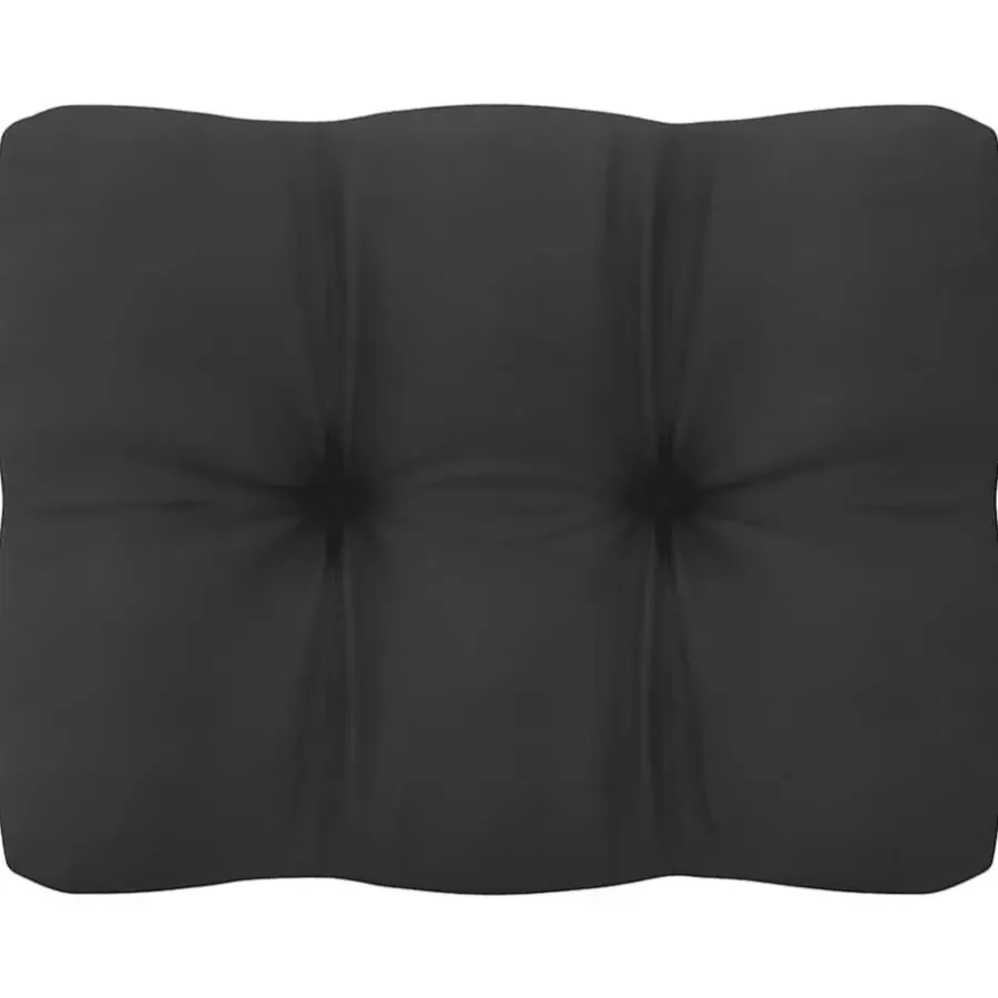 Loungeset Elementen-vidaXL - Tuinhoekbank - Grijs - Grenenhout - Met antracietkleurige kussens