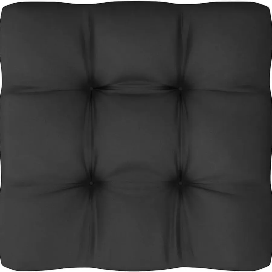 Loungeset Elementen-vidaXL - Tuinhoekbank - Grijs - Grenenhout - Met antracietkleurige kussens