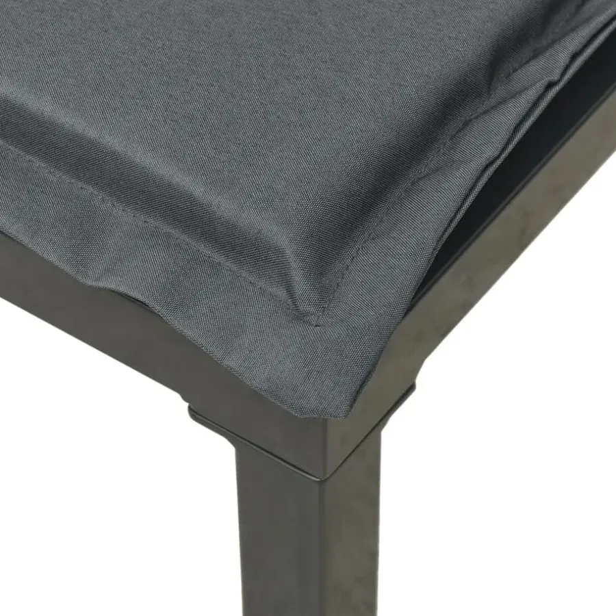 Loungeset Elementen-vidaXL - Tuinhoekstoelen - Zwart en grijs - Poly rattan - 2 stuks - Met kussens