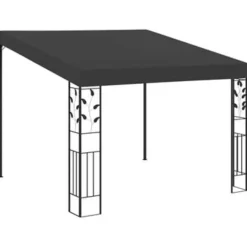 Terrasoverkappingen-vidaXL - Tuinhuisje - Antraciet - Stof - 3 x 3 x 2.5 m