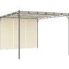 vidaXL - Tuinhuisje - Crème - Stof - 4 x 3 x 2.25 m