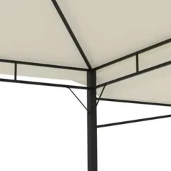 Terrasoverkappingen-vidaXL - Tuinhuisje - Crème - Stof