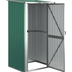 vidaXL - Tuinhuisje - Groen - Staal