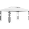 vidaXL - Tuinhuisje - Wit - Stof