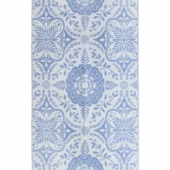 Buiten Vloerkleden|Buiten Vloerkleden-vidaXL - Tuinkleed - Blauw - Polyetheen - 190 x 290 cm