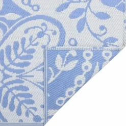 Buiten Vloerkleden|Buiten Vloerkleden-vidaXL - Tuinkleed - Blauw - Polyetheen - 190 x 290 cm