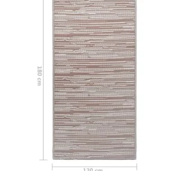 Buiten Vloerkleden|Buiten Vloerkleden-vidaXL - Tuinkleed - Bruin - Polyetheen - 120 x 180 cm