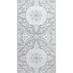 Buiten Vloerkleden|Buiten Vloerkleden-vidaXL - Tuinkleed - Grijs - Polyetheen - 160 x 230 cm