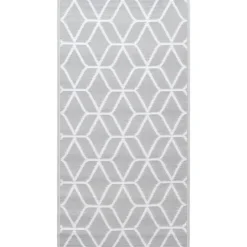 Buiten Vloerkleden|Buiten Vloerkleden-vidaXL - Tuinkleed - Grijs - Polyetheen - 190 x 290 cm