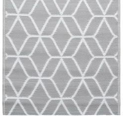 Buiten Vloerkleden|Buiten Vloerkleden-vidaXL - Tuinkleed - Grijs - Polyetheen - 190 x 290 cm