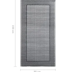 vidaXL - Tuinkleed - Grijs - Polyetheen - 80 x 150 cm