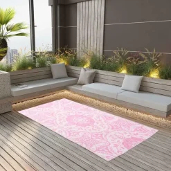 Buiten Vloerkleden|Buiten Vloerkleden-vidaXL - Tuinkleed - Roze - Polyetheen - 120 x 180 cm