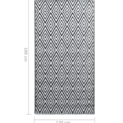 vidaXL - Tuinkleed - Wit - Polyetheen - 120 x 180 cm