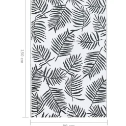 vidaXL - Tuinkleed - Wit - Polyetheen - 80 x 150 cm