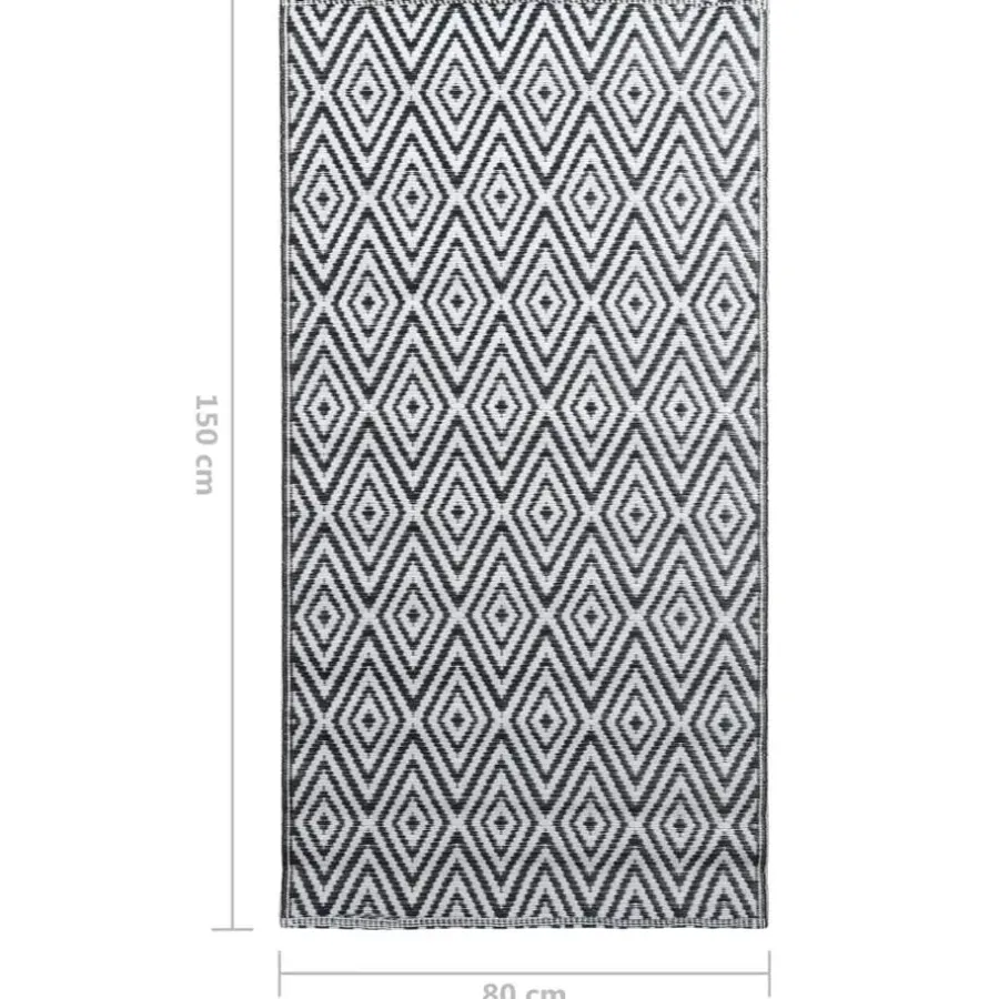 Buiten Vloerkleden|Buiten Vloerkleden-vidaXL - Tuinkleed - Wit - Polyetheen - 80 x 150 cm