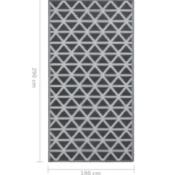vidaXL - Tuinkleed - Zwart - Polyetheen - 190 x 290 cm