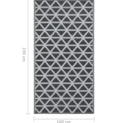 vidaXL - Tuinkleed - Zwart - Polyetheen - 160 x 230 cm