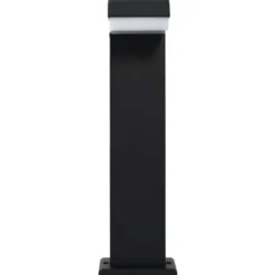 Staande Lampen-vidaXL - Tuinlamp - Zwart - Aluminium - 16 x 10 x 50 cm