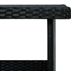 Tuinsets|Tuinsets-vidaXL - Tuinloungeset - Zwart - Poly rattan - 6 stuks - Met kussens