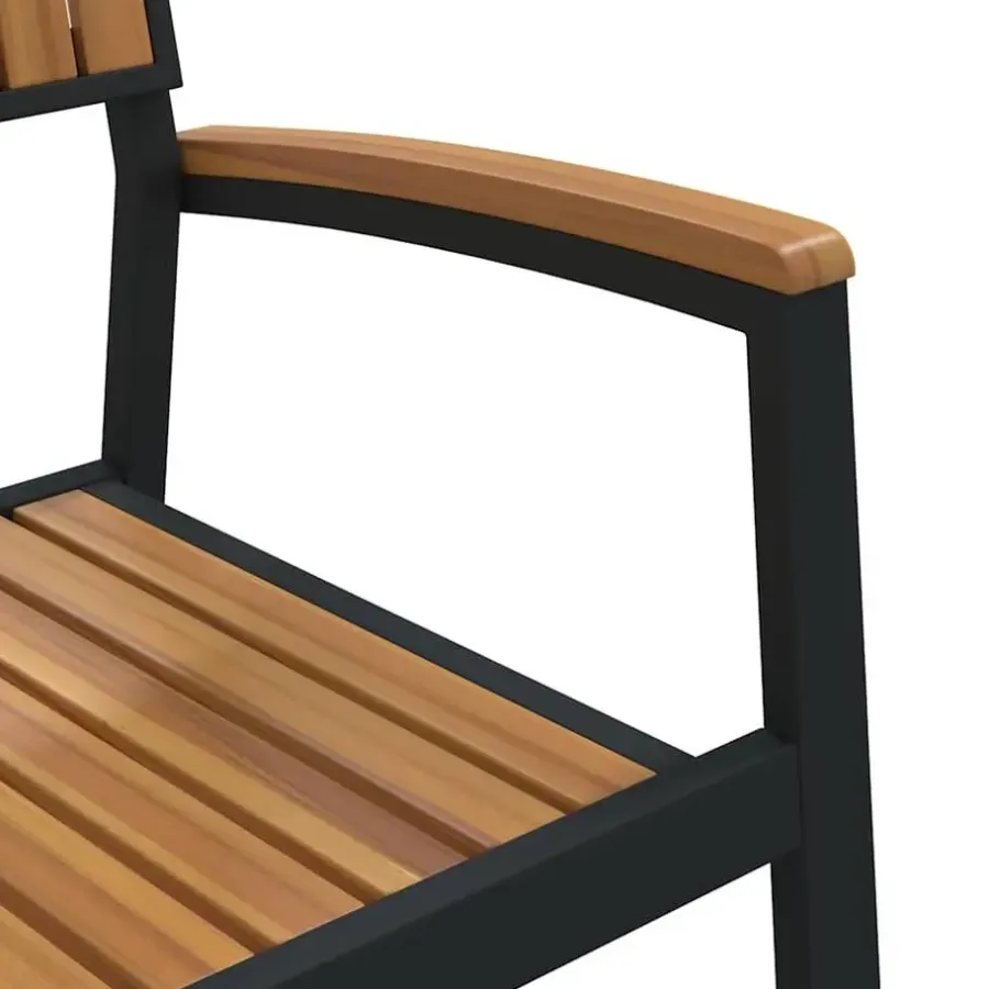 Tuinstoelen-vidaXL - Tuinmeubelen - Bruin - Massief acaciahout - 56 x 57 x 87cm