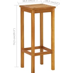 vidaXL - Tuinmeubelset - Bruin - Acaciahout
