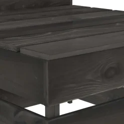 Palletbanken|Tuinbanken-vidaXL - Tuinmiddenbank pallet - Grijs - Geïmpregneerd grenenhout - 60x70x66 cm