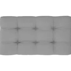 vidaXL - Tuinmiddenbank pallet - Grijs - Grenenhout