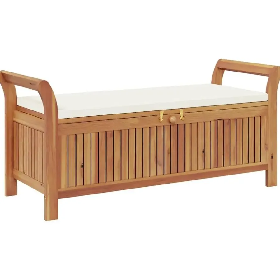 vidaXL - Tuinopbergbank - Bruin - Hout