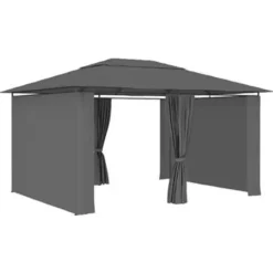 vidaXL - Tuinpaviljoen - Antraciet - Stof