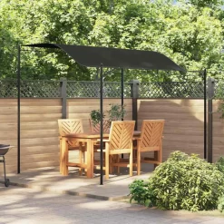 vidaXL - Tuinpaviljoen - Antraciet - Stof - 2 stuks