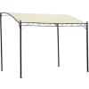 vidaXL - Tuinpaviljoen - Crème - Stof - 2 stuks