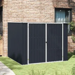 Tuinhuizen-vidaXL - Tuinschuur - Antraciet - Staal