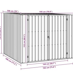 Tuinhuizen-vidaXL - Tuinschuur - Antraciet - Staal