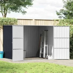 Tuinhuizen-vidaXL - Tuinschuur - Antraciet - Staal