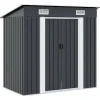 Tuinhuizen-vidaXL - Tuinschuur - Antraciet - Staal